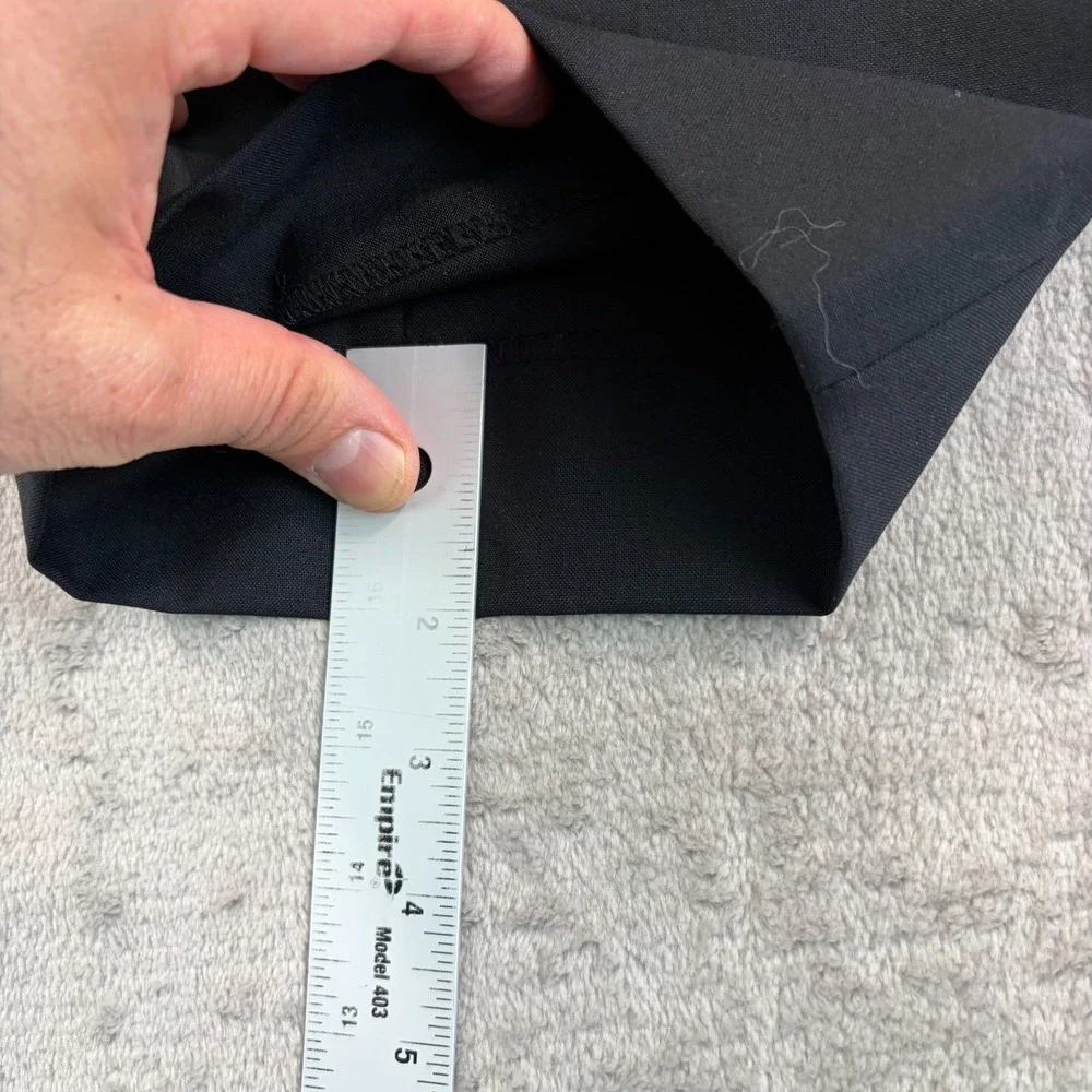 BANANA‎ REPUBLIC Classic Fit Trouser Pants 33x30 Black Wool Straight Leg Dressy